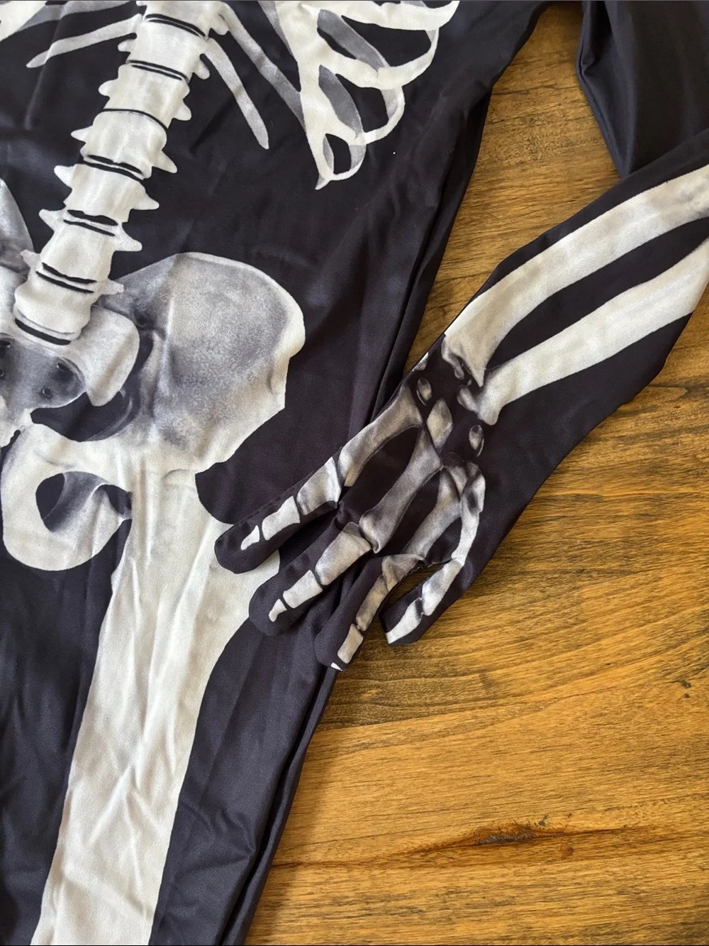Kids Skeleton Stretch Body-con One Piece Halloween Costume